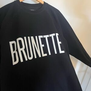 Brunette Black Sweatshirt